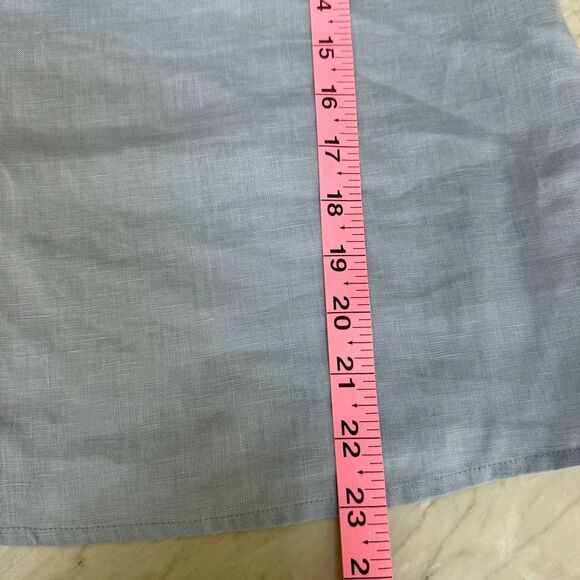 Neiman Marcus 100% linen v-back puff tie sleeves size S - Picture 7 of 7